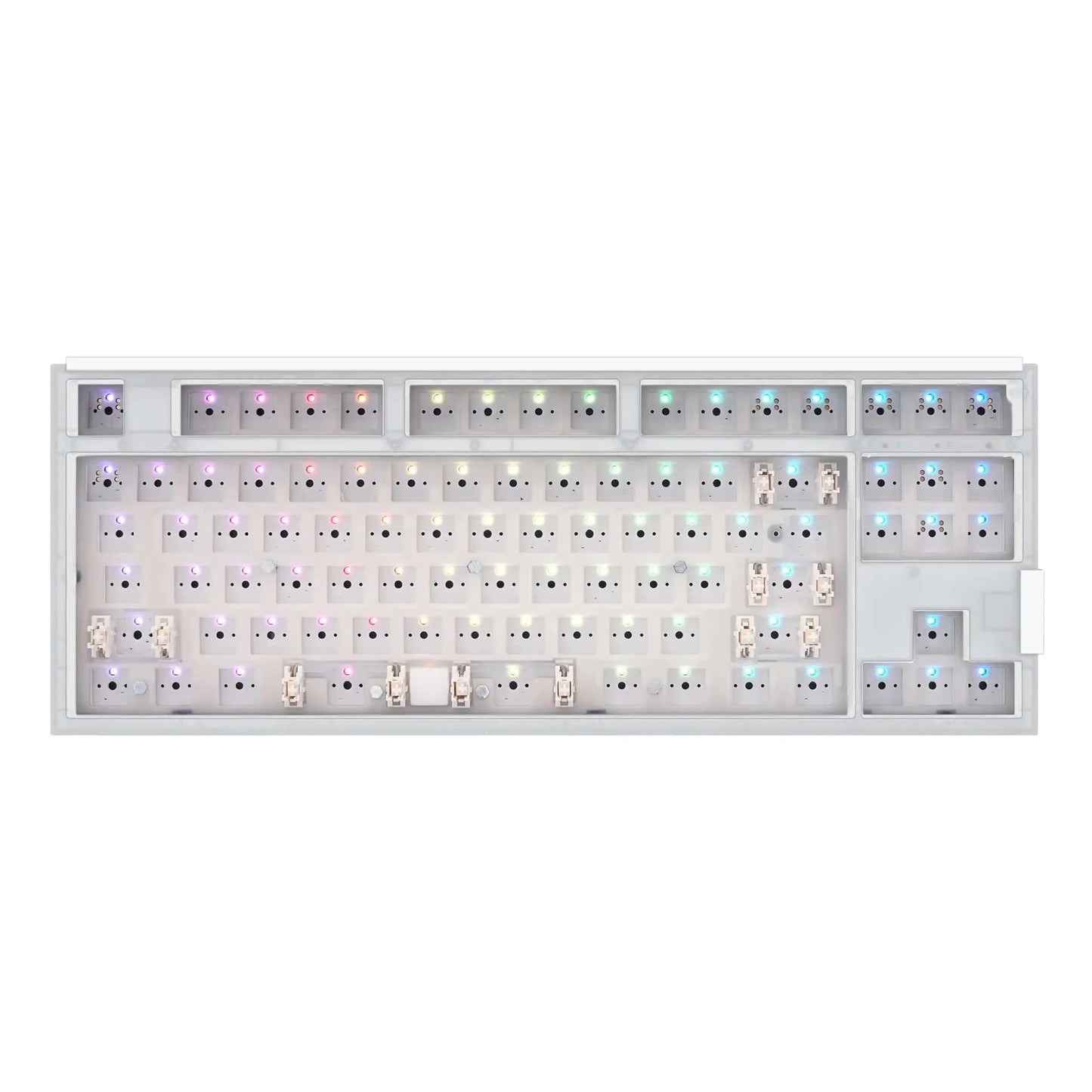 SKYLOONG GK87 Pro 3 Mode Keyboard Kit Low Latency Gaming Keyboard Kit Not with Screen Switches Keycaps Knobs Steel Sticker