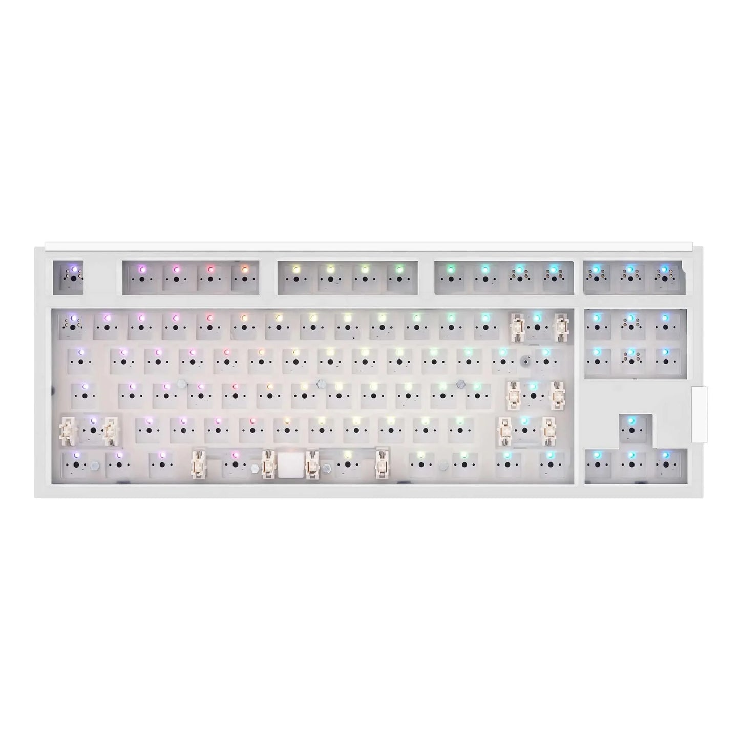 SKYLOONG GK87 Pro 3 Mode Keyboard Kit Low Latency Gaming Keyboard Kit Not with Screen Switches Keycaps Knobs Steel Sticker
