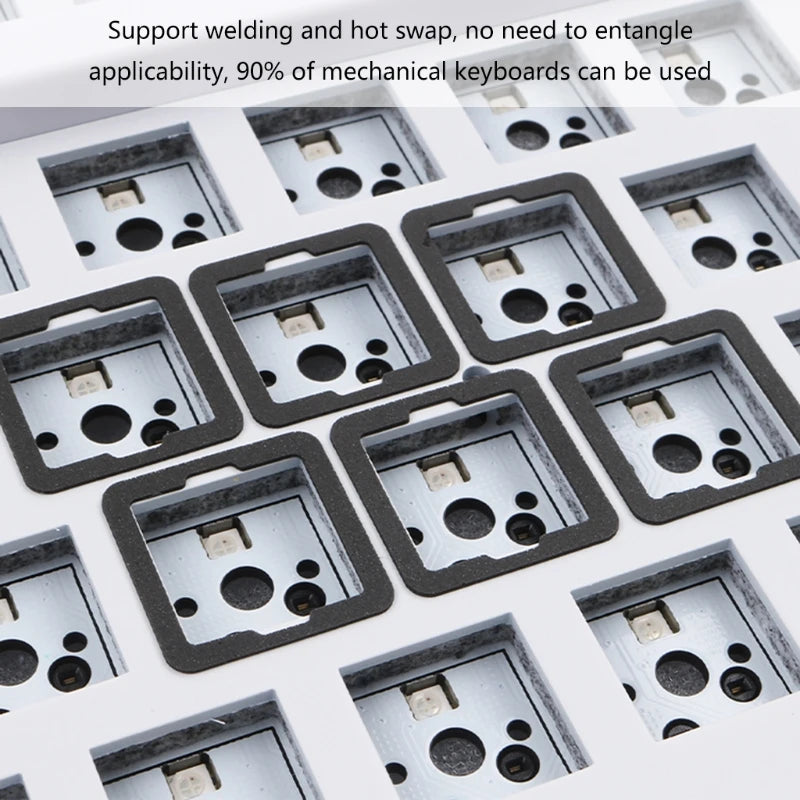 120Pcs Poron IXPE EVA Pad For Hot Swappable Mechanical Keyboard Switch Reduce Noise DIY Keyboard Kits Mute Foam Pads