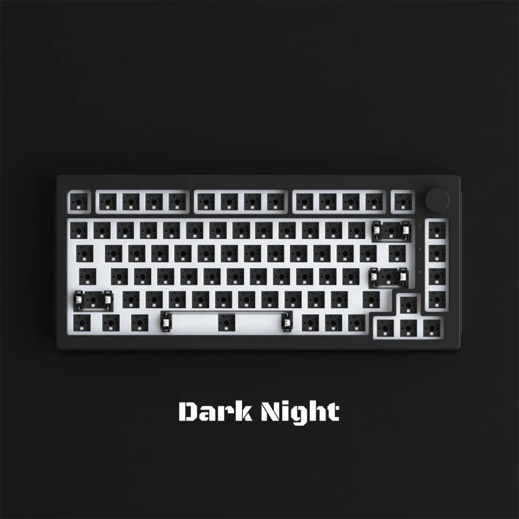 Akko 5075S VIA Kit 75% Custom Barebone Keyboard RGB Backlit 3/5-Pin Hotswap Mechanical Gaming Keyboard  with Knob Gasket Mount