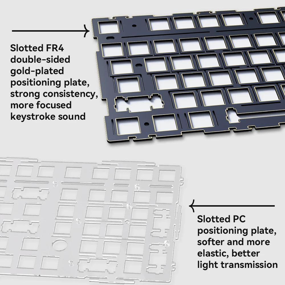 AJAZZ AK980 mechanical keyboard multifunctional knob gasket structure color screen wireless gaming keyboard PC gaming machine ac