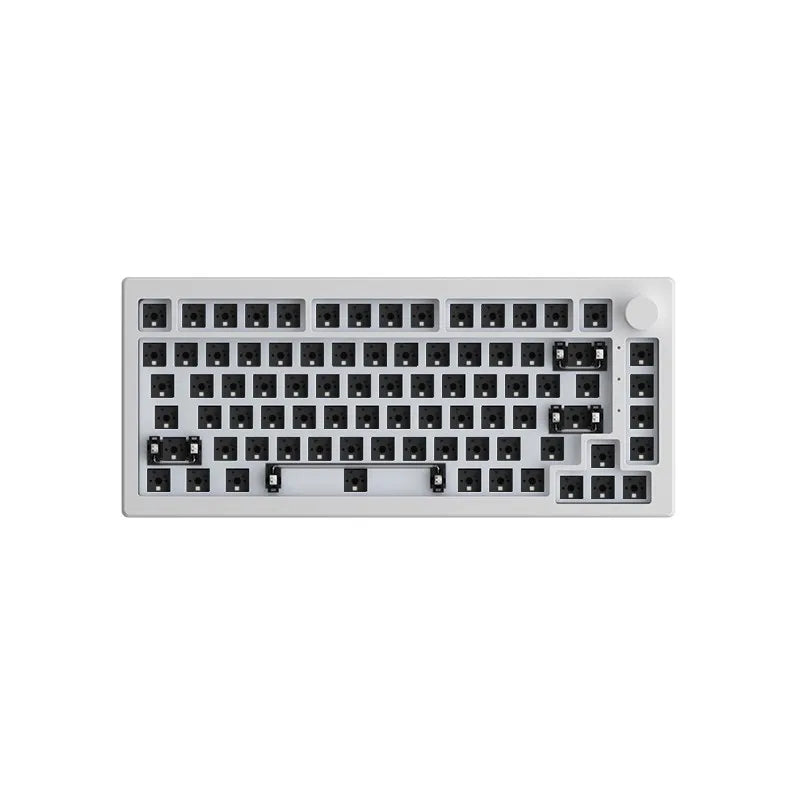 Akko 5075S VIA Kit 75% Custom Barebone Keyboard RGB Backlit 3/5-Pin Hotswap Mechanical Gaming Keyboard  with Knob Gasket Mount