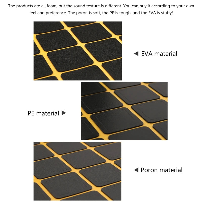 120Pcs Poron IXPE EVA Pad For Hot Swappable Mechanical Keyboard Switch Reduce Noise DIY Keyboard Kits Mute Foam Pads