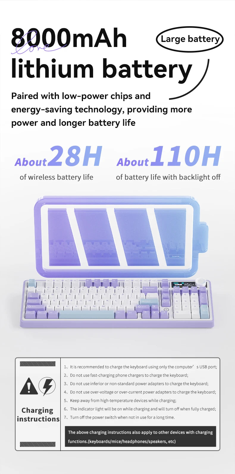 AJAZZ AK980 mechanical keyboard multifunctional knob gasket structure color screen wireless gaming keyboard PC gaming machine ac
